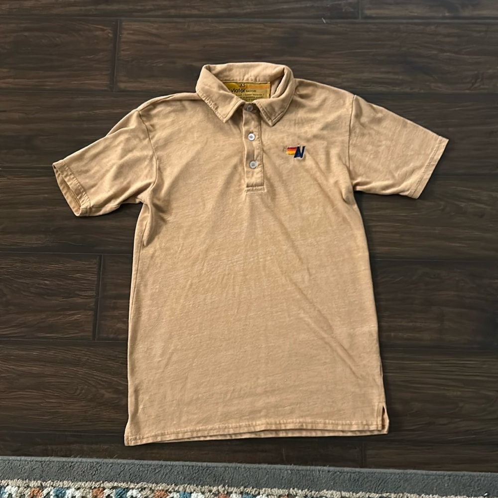 Aviator Nation - tan collar shirt